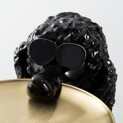 Poodle Tray Statue