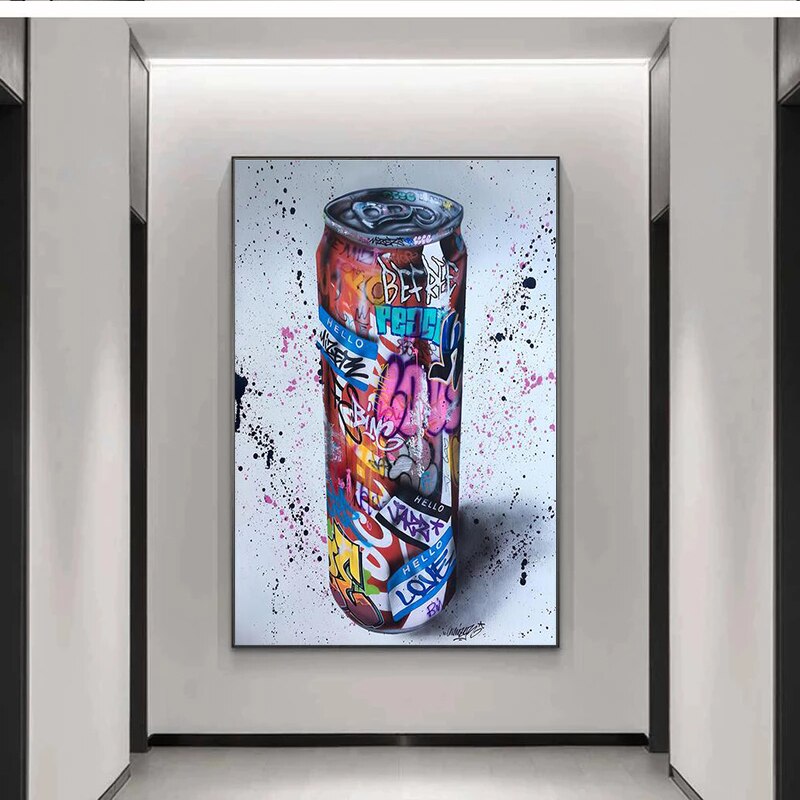 Graffiti Soft Drinks Canvas Art