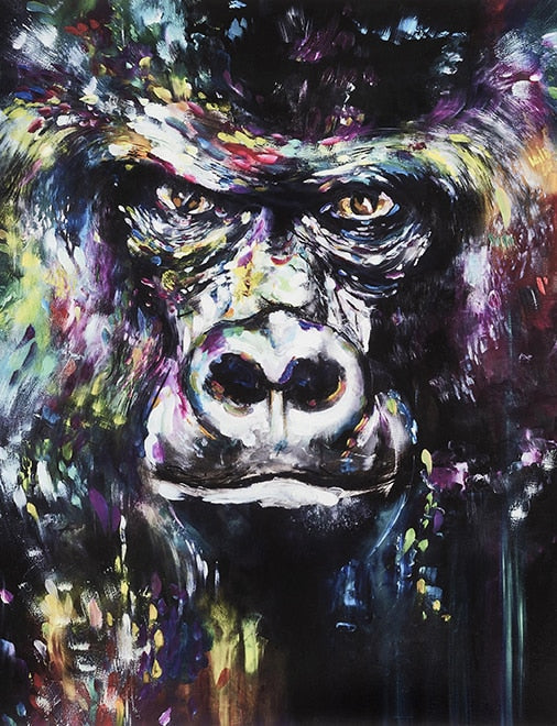 Orangutan Street Graffiti Canvas Art