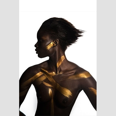 Strong Black Woman Canvas Art