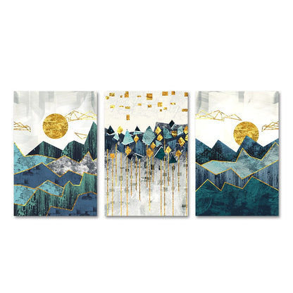 Geometric Landscape Canvas Art