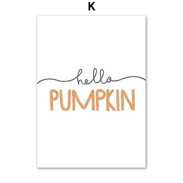 Autumn Pumpkin Car Canvas Art