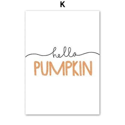 Autumn Pumpkin Car Canvas Art