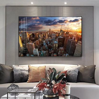 New York City Skyline Landscape Wall Art Canvas