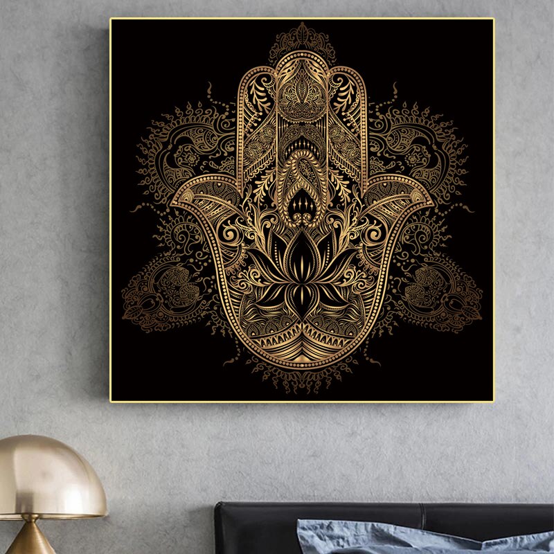 Hand of Fatima Hamsa Canvas Art