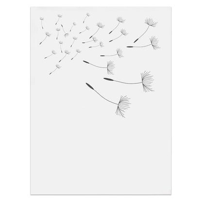 Minimalist Dandelion Wall Art Canvas