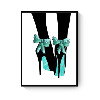 Black & Blue Women Stuff Canvas Art