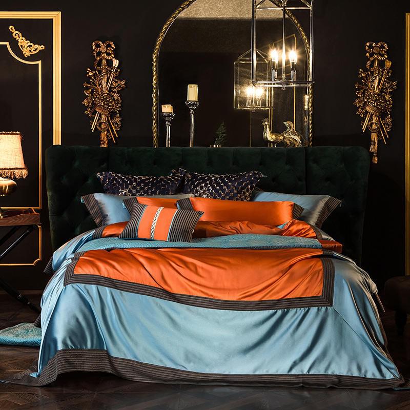 Canyon Silky Satin Duvet Cover Bedding Set