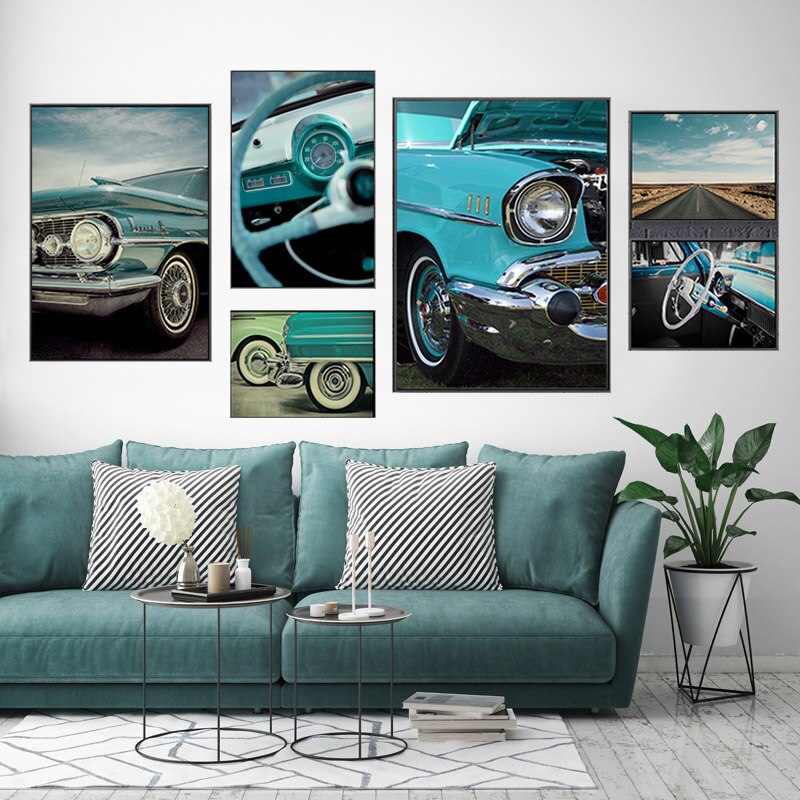 Retro Tosca Car Canvas Art