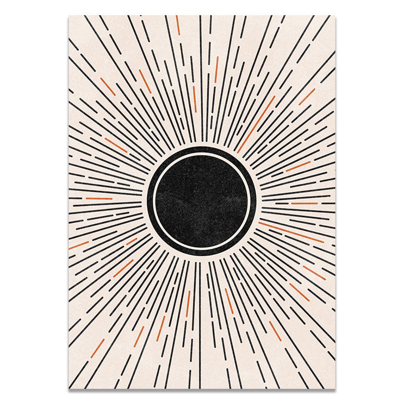 Abstract Sun and Moon Desert Canvas Art