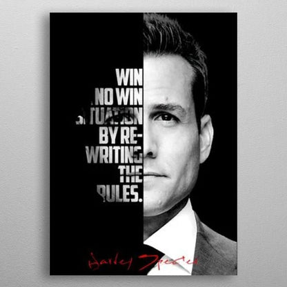 Harvey Specter Motivation Canvas Art