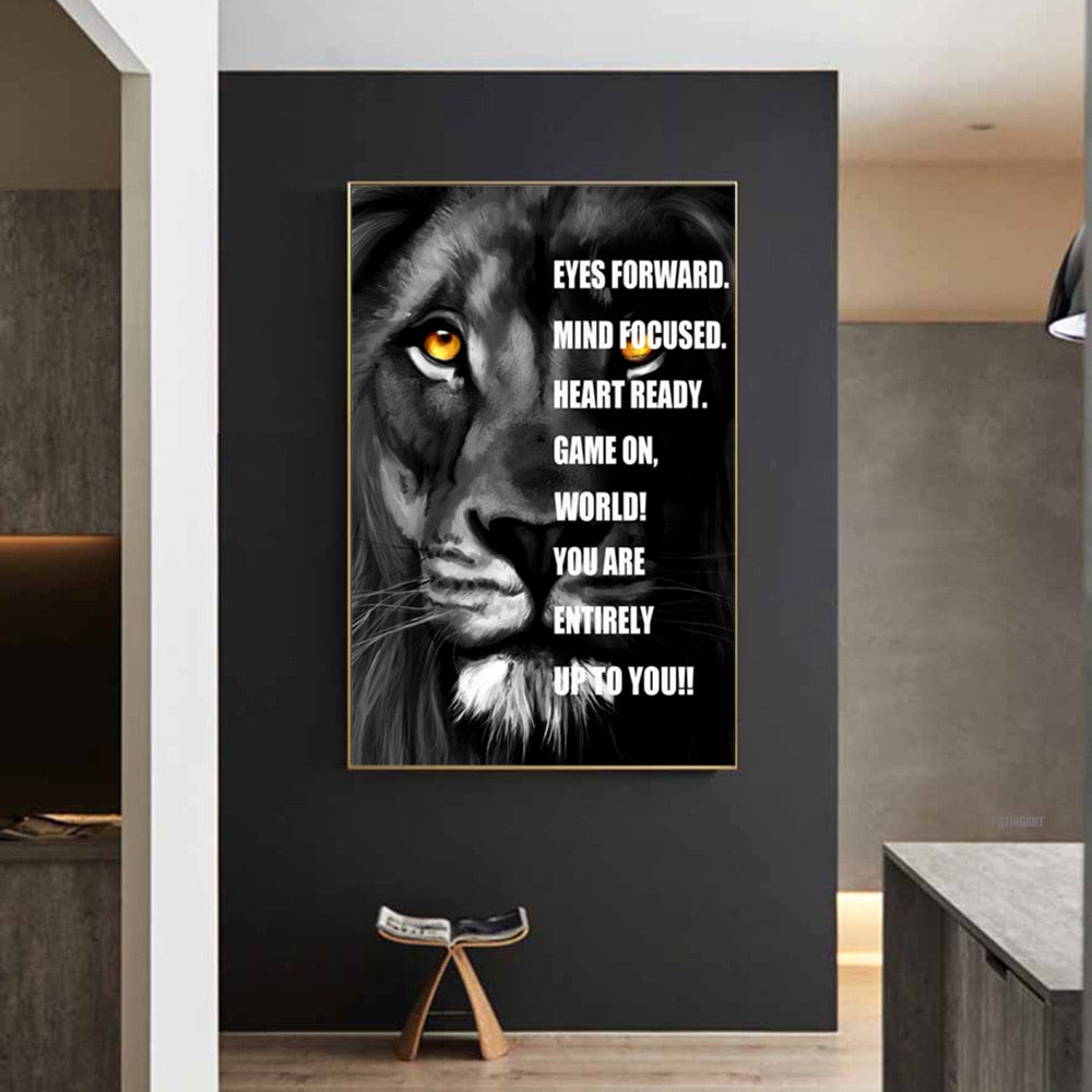 Animal Inspirational Quotes Canvas Art