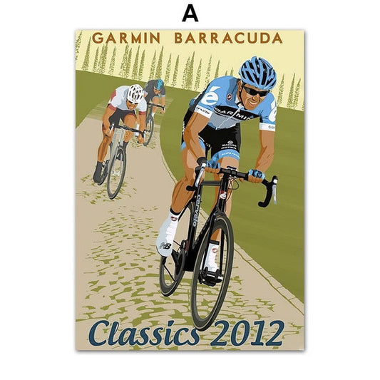 Cycling Race Tour Canvas Art