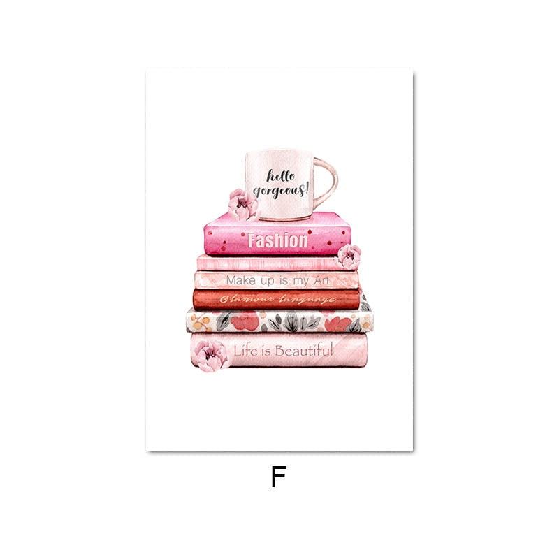 Pink Fashion Wall Art Canvas