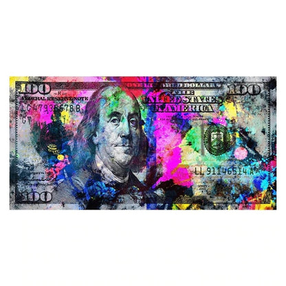 Burning Dollar Canvas Art