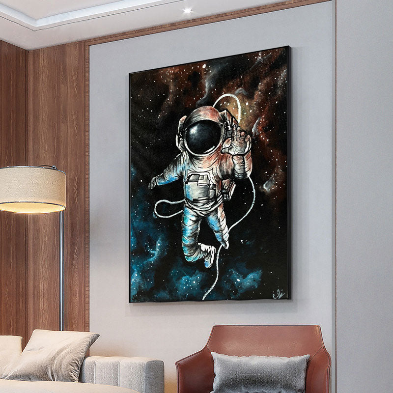 Astronaut Painting Wall Art Canvas