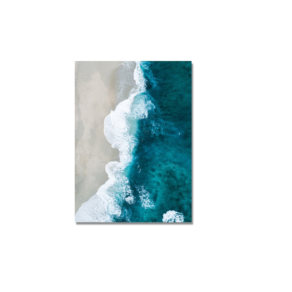 Blue Waves Canvas Art