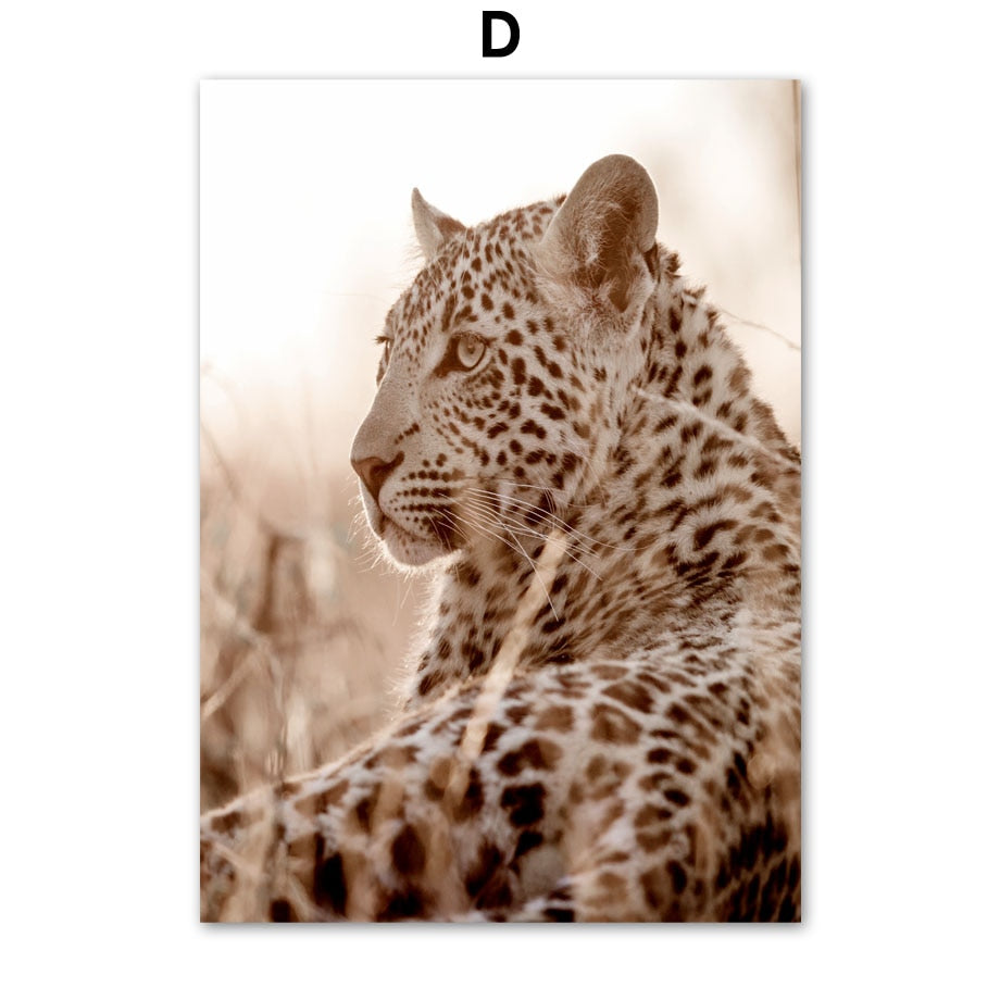 African Savanna Animals Canvas Art