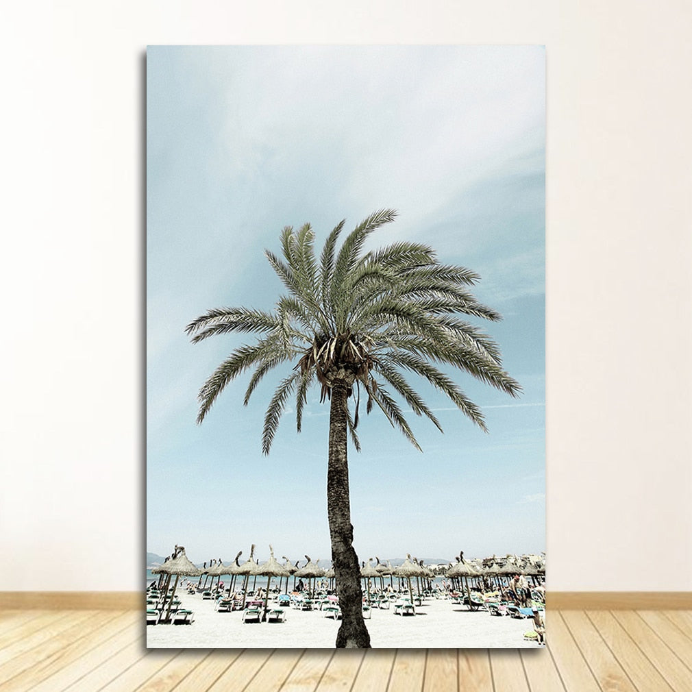 Ocean Beach Bridge Nature Seascape Canvas Art