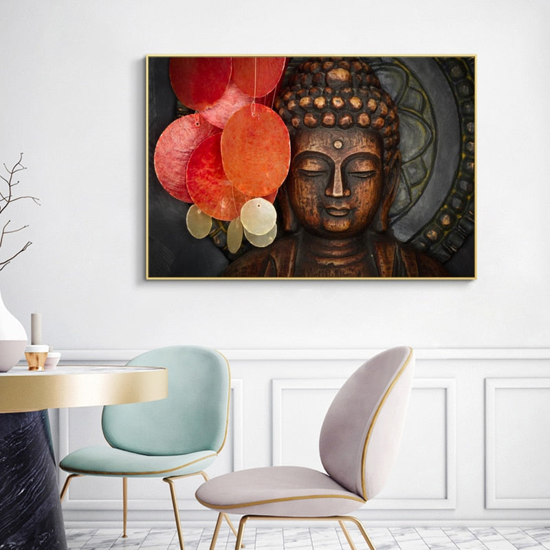 Bronze Buddha Canvas Art