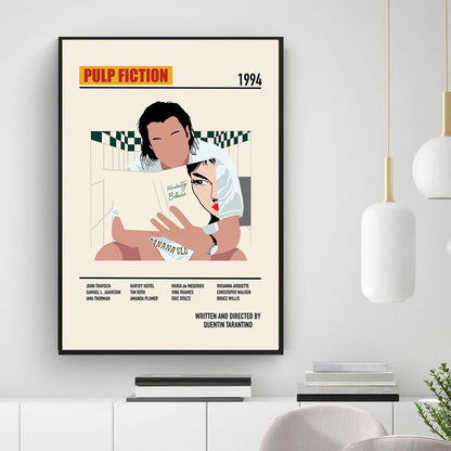 Retro Pulp Fiction Art Canvas