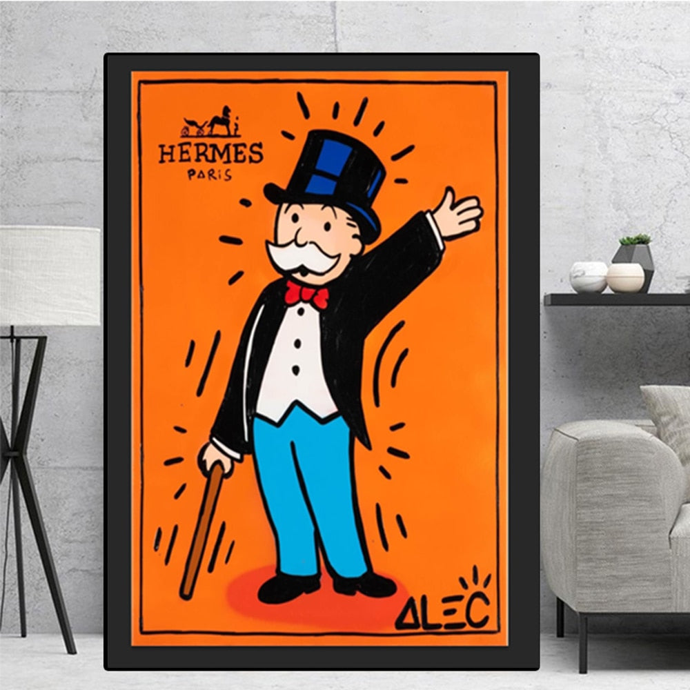 Herm?s Alec Monopoly Canvas Art