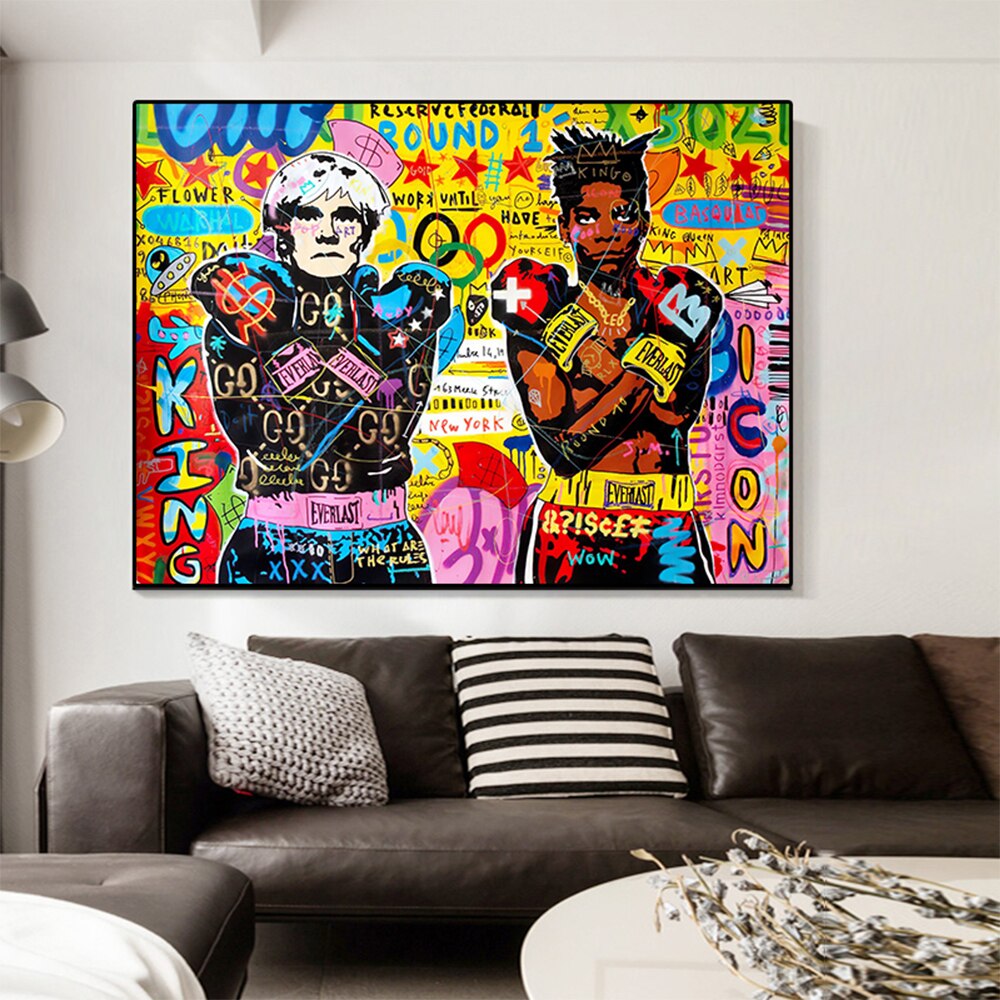 Graffiti Boxer Boys Canvas Art