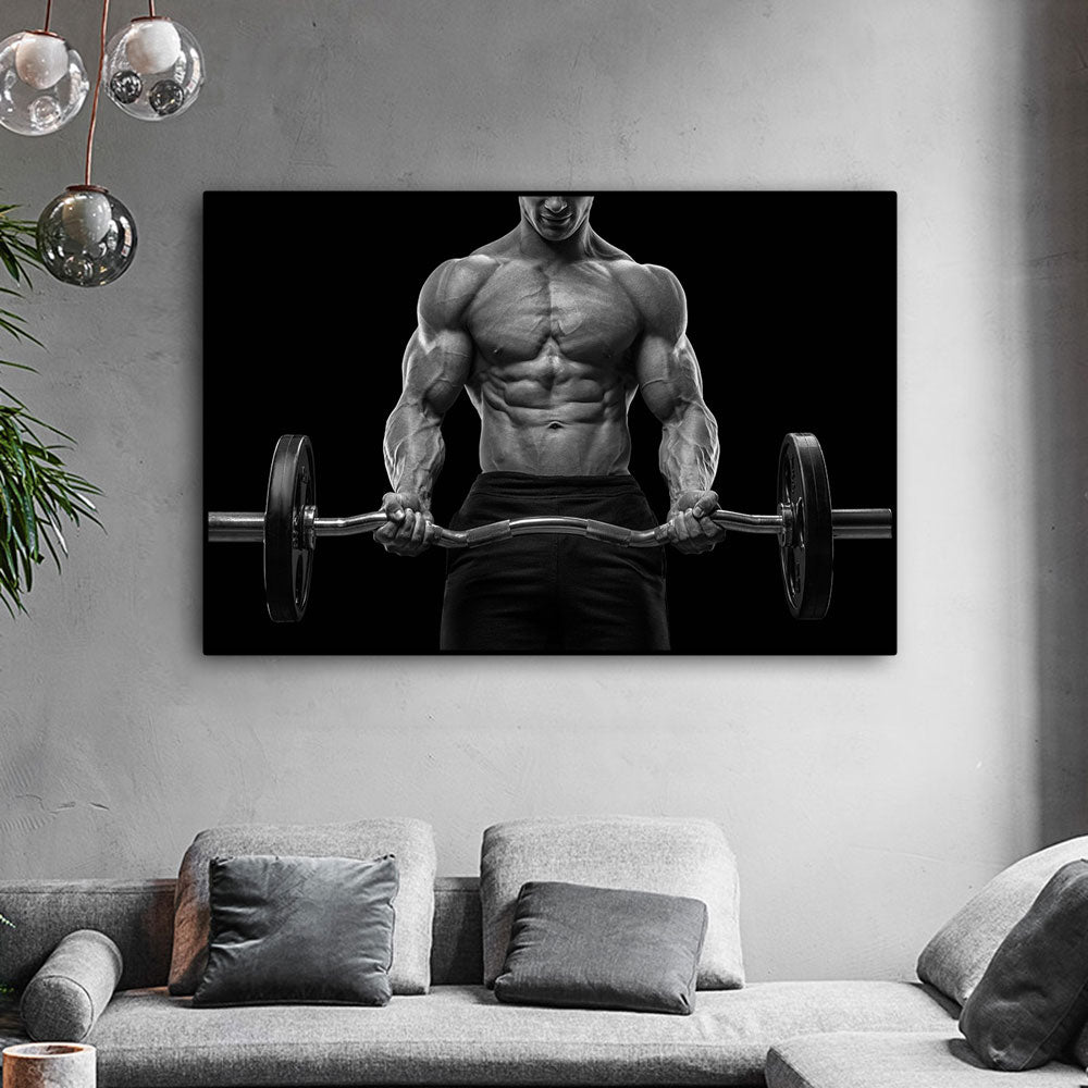 Muscle Fitness Workout Canvas Art