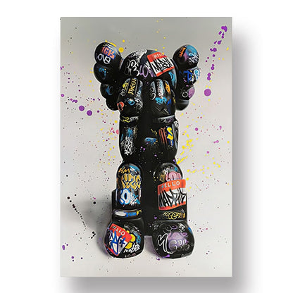 Crying Kaws Doll Canvas Art