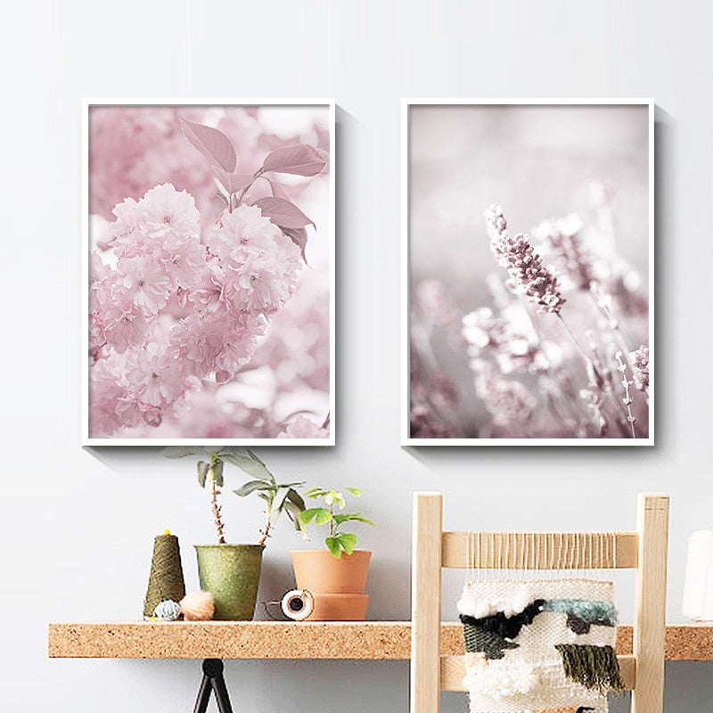 Pink Flower Canvas Art