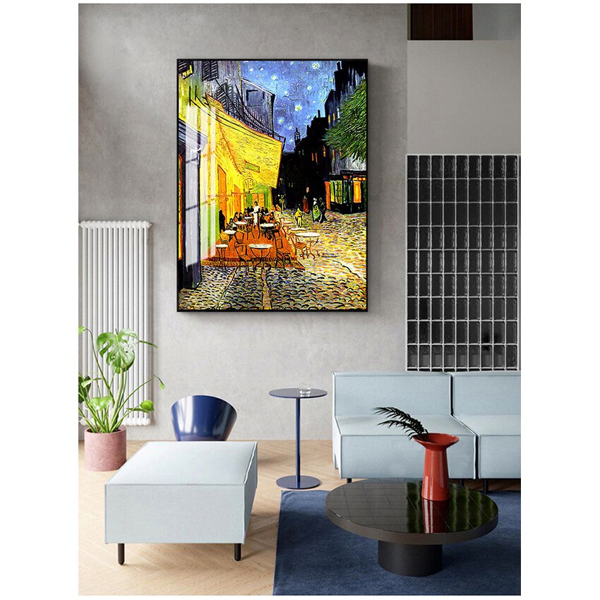 Cafe Terrace At Night by Van Gogh Canvas Art