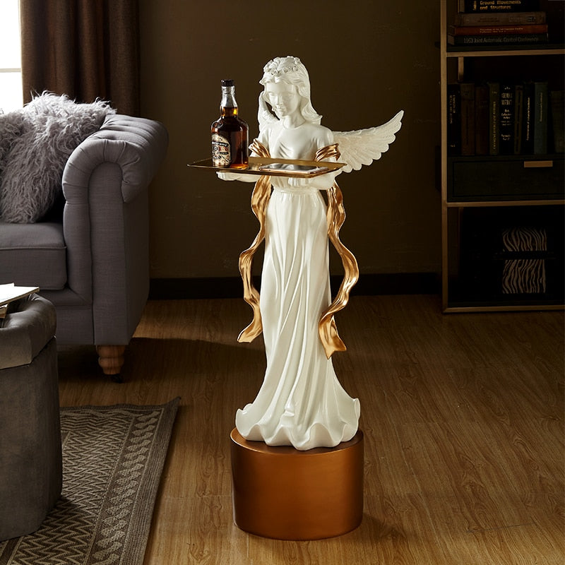 Angel Tray Statue