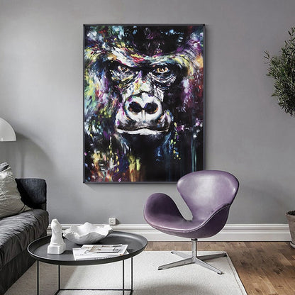 Orangutan Street Graffiti Canvas Art