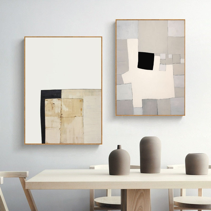 Retro Abstract Minimalism Canvas Art