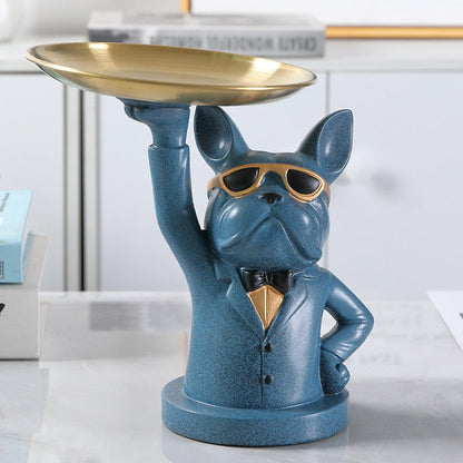 Bulldog Tray Statue