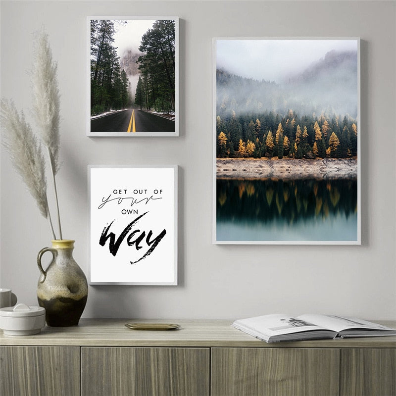 Foggy Forest Canvas Art