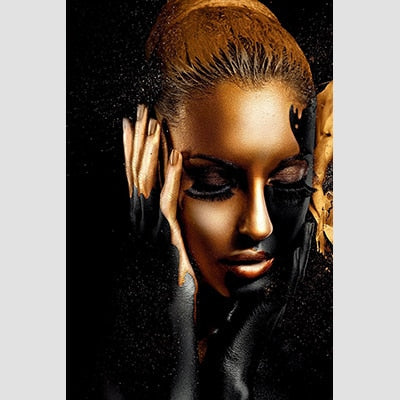 Strong Black Woman Canvas Art