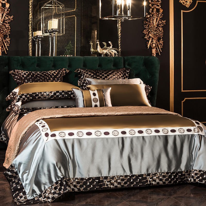 Emperor Silky Satin Duvet Cover Bedding Set