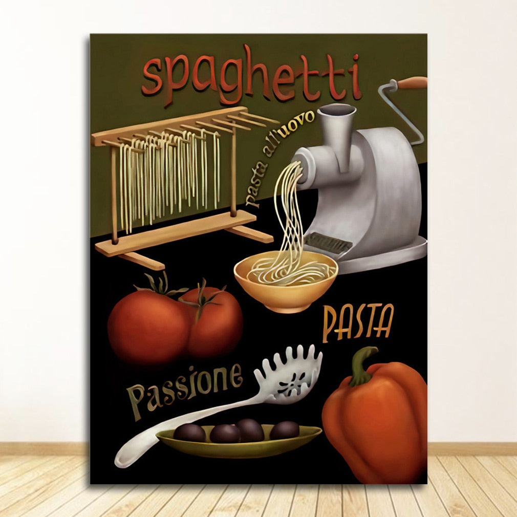 Coffee Poster Coffee Shop Kitchen Decoration Canvas Art