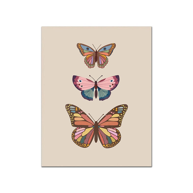 Boho Butterfly Canvas Art