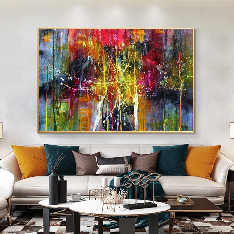 Colorful Abstract Canvas Art