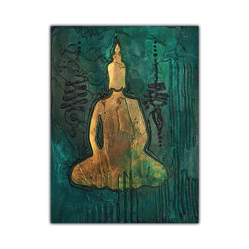 Buddha Lotus Canvas Art