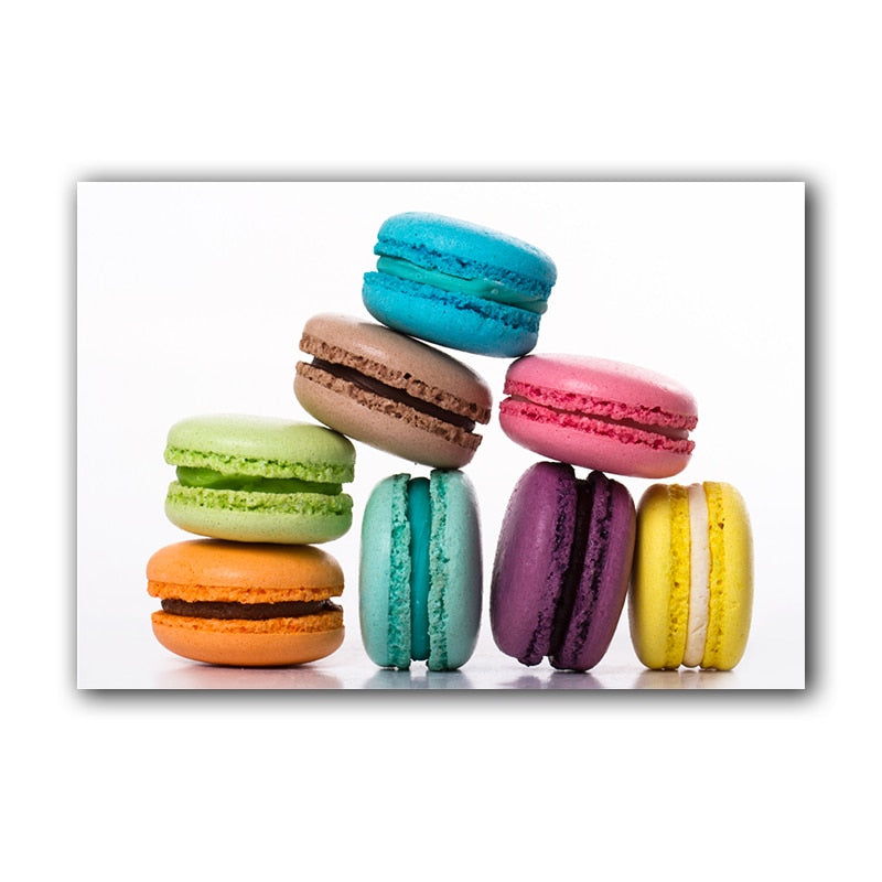 Colorful Macaron Canvas Art