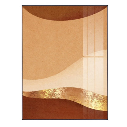 Abstract Beige Orange Brown Autumn Canvas Art