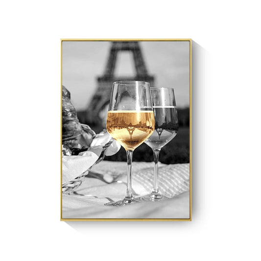 Paris Champagne Canvas Art