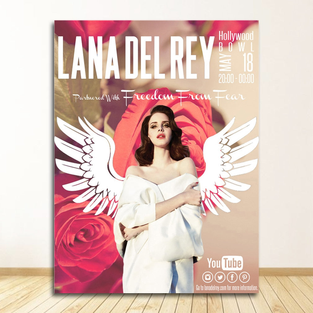 Lana Del Rey Pop Art Wall Art Canvas