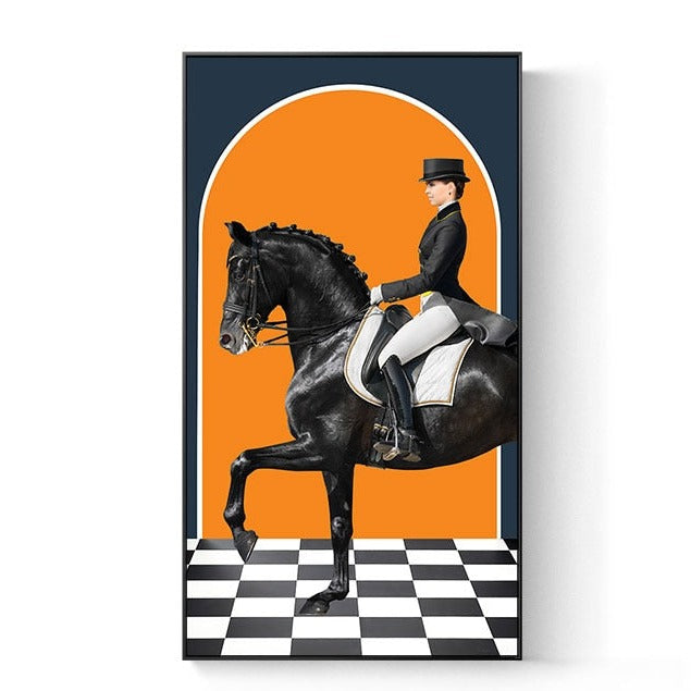 Knight Horse Canvas Art