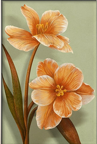 Orange Flower Canvas Art