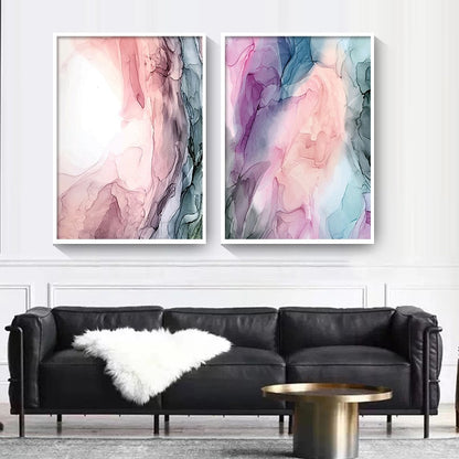 Colorful Abstract Cloud Canvas Art