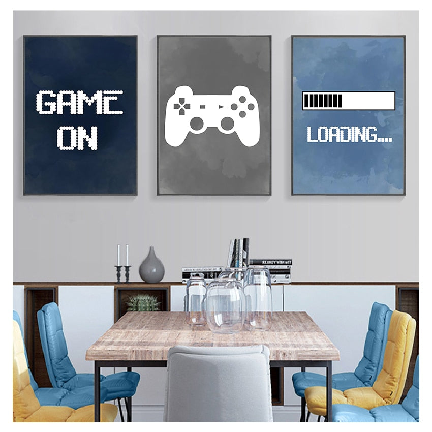 Video Game Wall Art Canvas